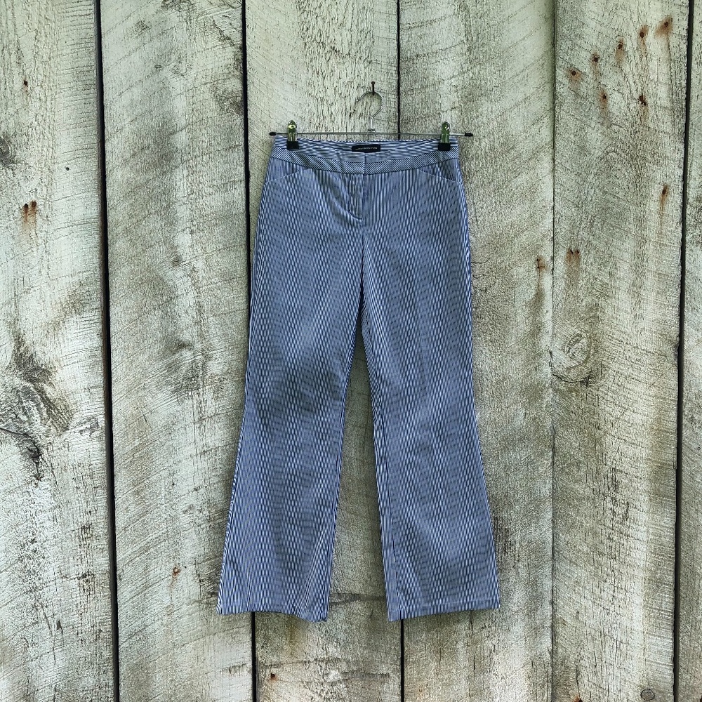Express | Editor blue and white striped pants